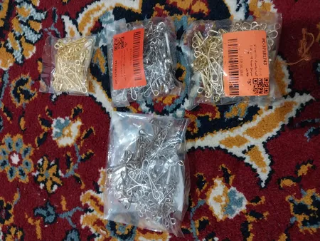 گیره روسری زنانه مدل یو سرپیچ بسته 60 عددی