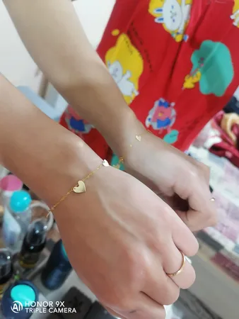 دستبند طلا 18 عیار زنانه زرمان مدل ZMB1439 طرح قلب