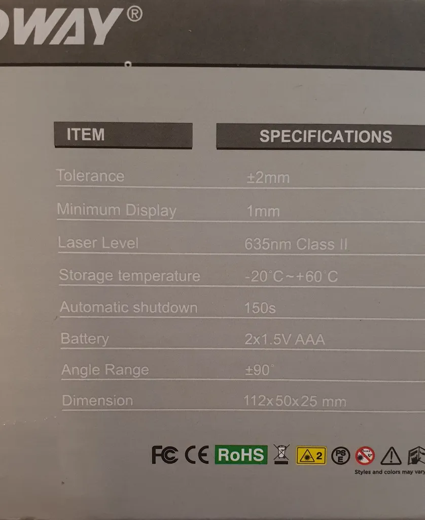 متر لیزری سندوی مدل SW-DS50