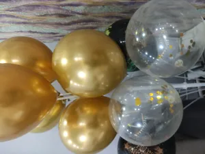 تجریه خرید بادکنک مسترتم طرح کروم شیشه ای پولک دار پلاس بسته 10 عددی