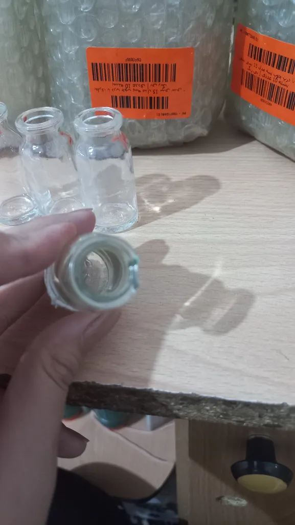 بطری با درب چوب پنبه مدل 15 سی سی - بسته 10 عددی