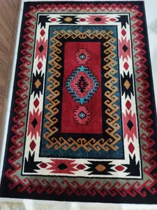 تجریه خرید فرش ماشینی سهند کد P631.BJ زمینه لاکی