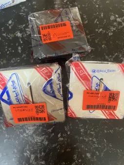 کلید تک پل صنایع آسیا الکتریک مدل کریستال BEI-GLD