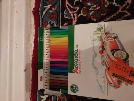 مداد رنگی 24 رنگ آدمیرال کد 761C طرح Astronaut