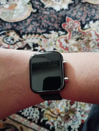 ساعت مچی دیجیتال مدل حصیری LED