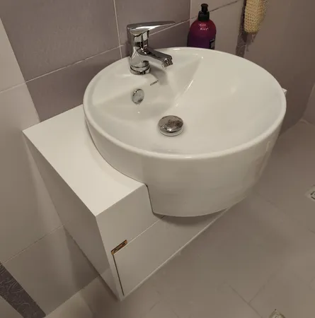 ست کابینت و روشویی آزالیا مدل میلانا به همراه آینه