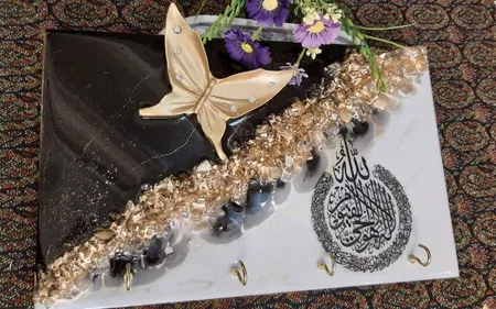 دیوارکوب لوتوس طرح پروانه کد P01 مجموعه 7 عددی