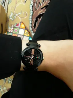 ساعت مچی عقربه ای دخترانه مدل Di Black