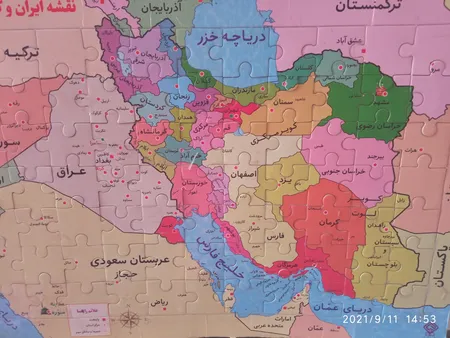 پازل 77 تکه یاس بهشت طرح نقشه ایران