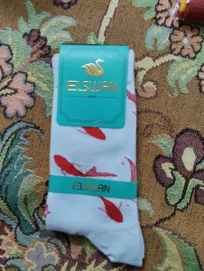 تجریه خرید جوراب زنانه ال سون طرح ماهی قرمز کد PH299