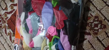 بادکنک مستر تم طرح رنگارنگ پلاس بسته 100 عددی