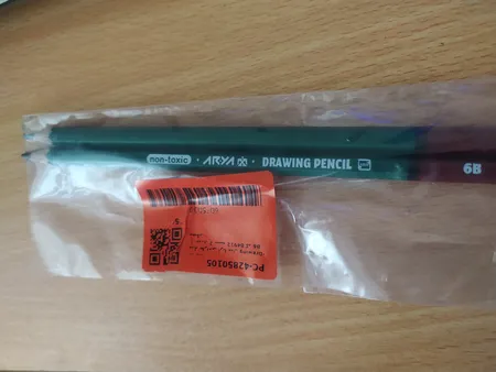 مداد طراحی آریا مدل Drawing-B6 کد 84912 بسته 2 عددی