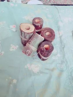 گلدان چوبی فیل چوب مدل GCH_ch