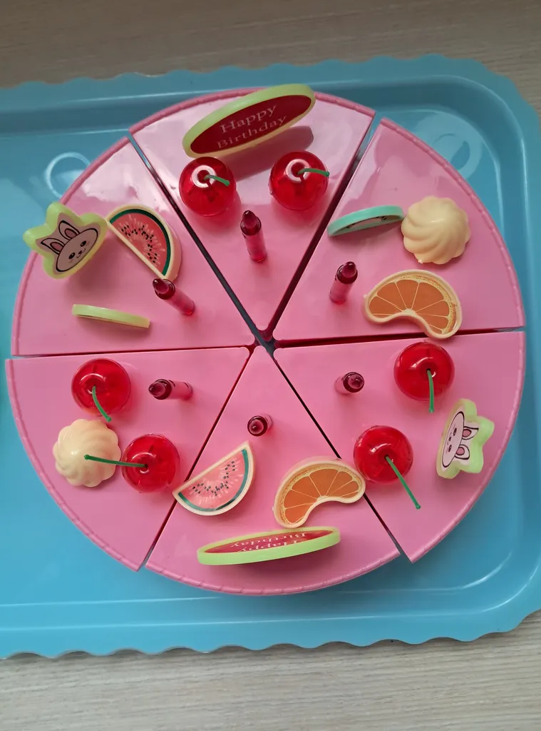 ست اسباب بازی آشپزخانه مدل کیک تولد 45 قطعه