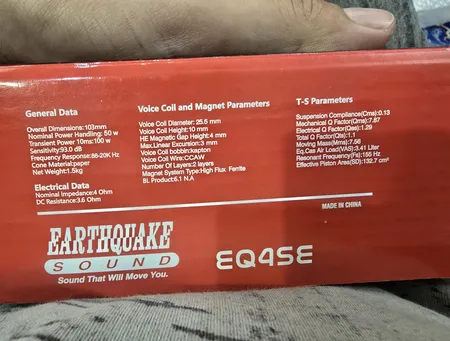 میدرنج خودرو ارت کوئیک مدل EQ4SE بسته دو عددی