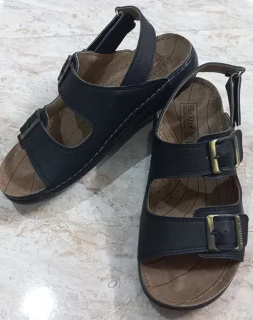 صندل مردانه شهپر مدل P1-mahan118-BK