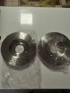 تجریه خرید دیسک ترمز چرخ جلو کاردینال مدل سوراخ دار مناسب برای 206 تیپ دو  بسته 2 عددی