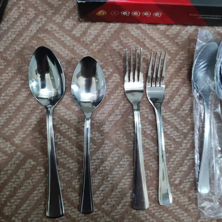 سرویس قاشق و چنگال 12 پارچه صنایع استیل ایران مدل مونزا کد 101