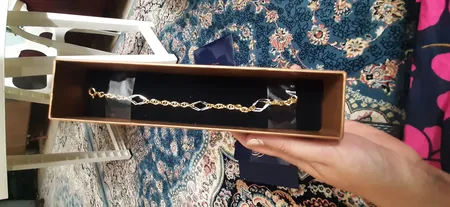 دستبند طلا 18 عیار زنانه طلای مستجابی مدل اسپادنا کد 5