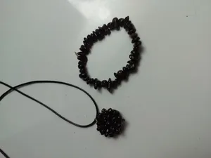 تجریه خرید ریسه سنگ گارنت مدل نامنظم کد 01