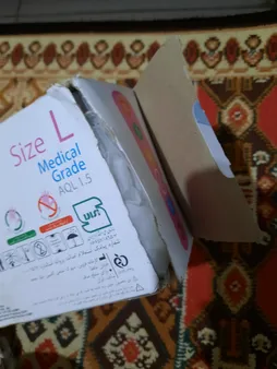 دستکش وینیل اپی پرفکت مدل 100 سایز لارج بسته 100 عددی