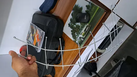 چوب لباس فلزی پشت دری مدل لبخند کدCLPD232