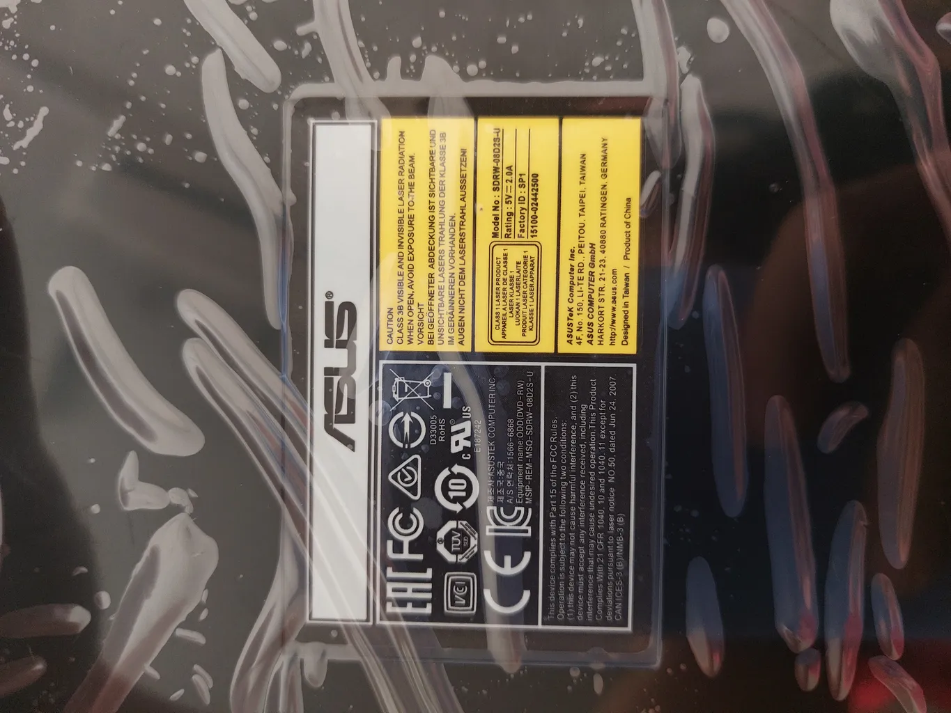 درایو DVD اکسترنال ایسوس مدل SDRW-08D2S-U Lite