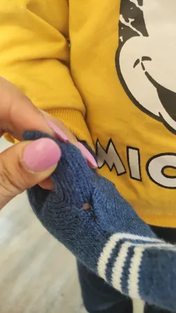 دستکش بافتنی بچگانه مدل 07