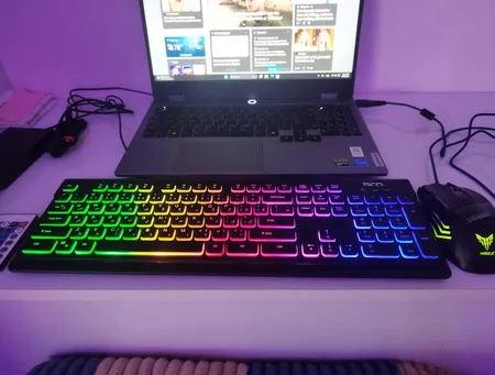 کیبورد گیمینگ تسکو مدل TK 8031، سوییچ ممبران، Full-Size، نورپردازی RGB