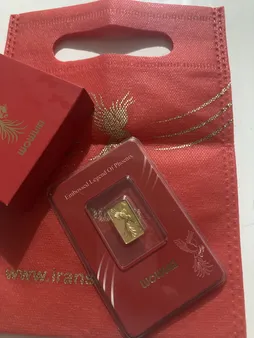 طلا گرمی 24 عیار ایران‌شمش مدل سیمرغ