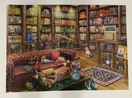 پازل 1000 تکه ریکوردی طرح کتابخانه کد 102