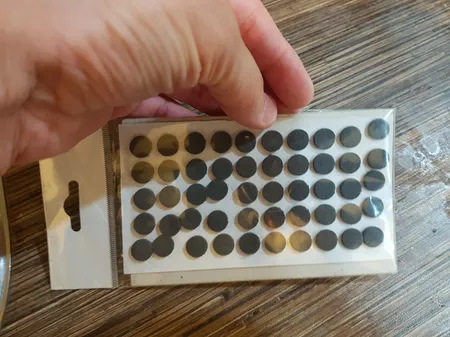 ضربه گیر کابینت مدل SD بسته 50 عددی قطر 1 سانت و پشت چسب دار