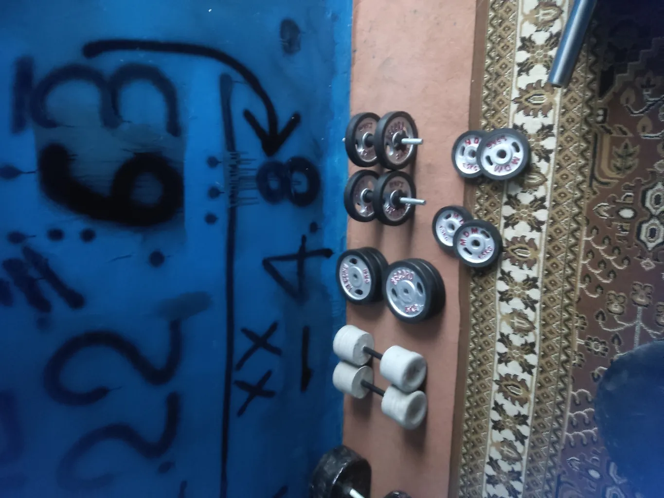 دمبل مدل آرسی وزن 15 کیلوگرمی بسته 2 عددی