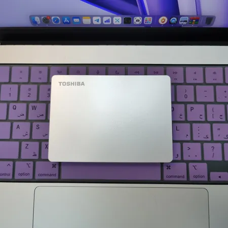 هارد اکسترنال توشیبا مدل Canvio Flex ظرفیت دو ترابایت دارای رابط USB Type-A 3.2