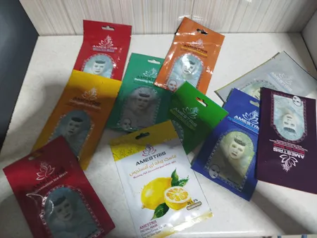 ماسک صورت آمستریس مدل میوه ای وزن 25 گرم بسته 10 عددی