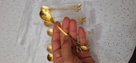 قاشق چای خوری مدل برگ کد 00601 مجموعه 6 عددی