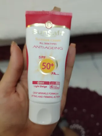 کرم ضد آفتاب سان سیف مدل ضد چروک 002 حجم 50 میلی لیتر