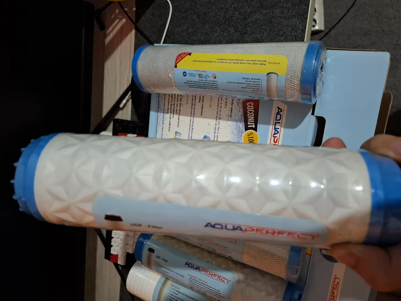 فیلتر دستگاه تصفیه آب آکواپرفکت مدل AP-3S مجموعه 3 عددی