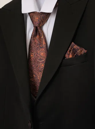 ست کراوات و دستمال جیب نسن مدل sn101003