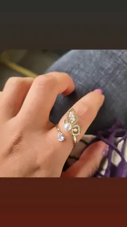 انگشتر زنانه مدل پروانه کد 00714