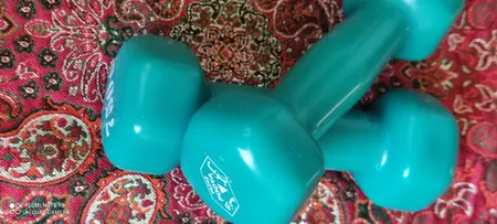 دمبل وزنه پویا مدل روکش دار وزن 750گرم بسته 2عددی