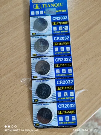 باتری سکه ای تیانکیو مدل CR2032 بسته 5 عددی