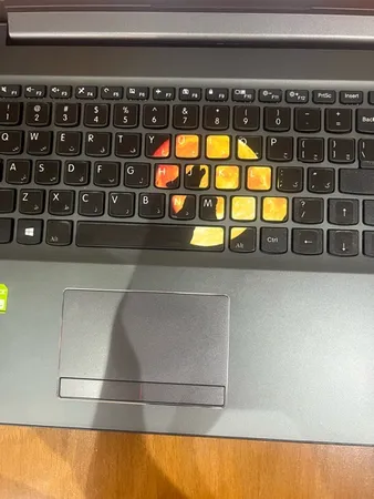 برچسب حروف فارسی کیبورد گراسیپا طرح Wolf کد 102