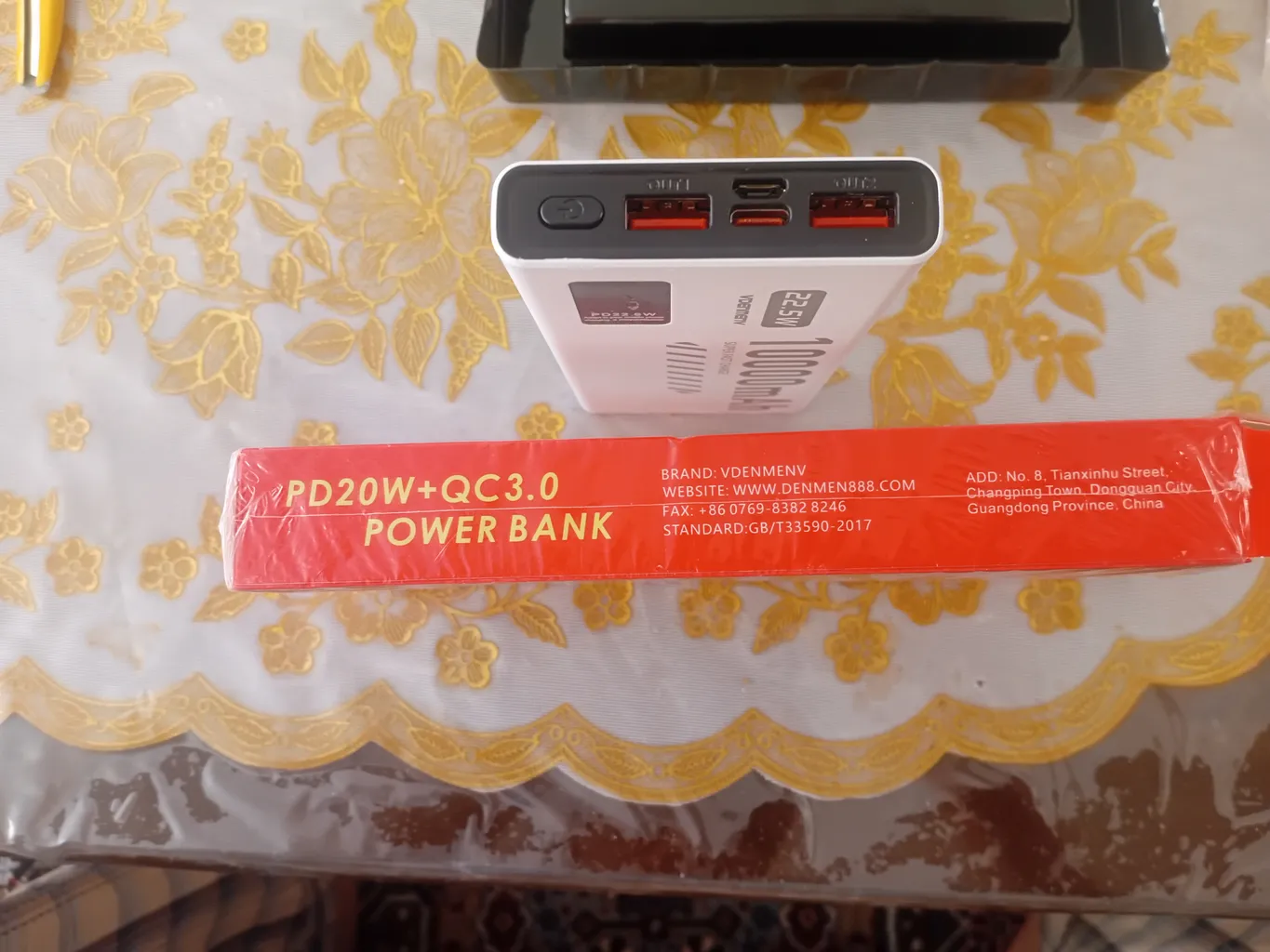 پاوربانک وی دنمن وی مدل DP 43 ظرفیت 10000 میلی آمپر ساعت