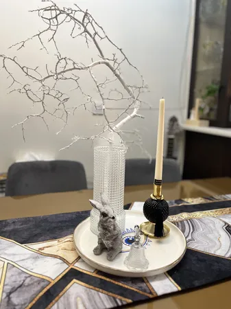 شمع خاموش کن مدل فلزی زنگوله ای بلوری