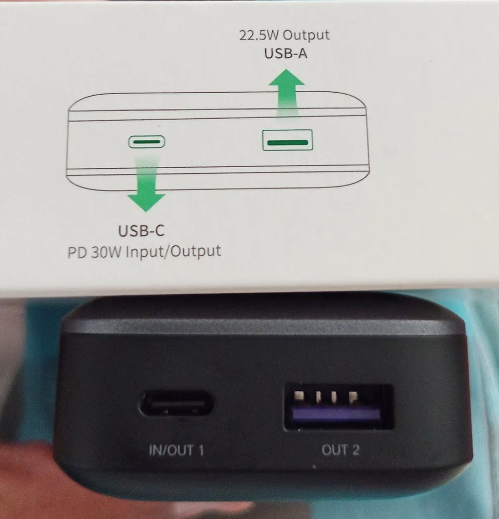 پاوربانک یوگرین مدل PB502 کد 25185 ظرفیت 10000 میلی آمپرساعت