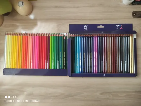 مداد رنگی 72 رنگ ام کیو مدل 00072G