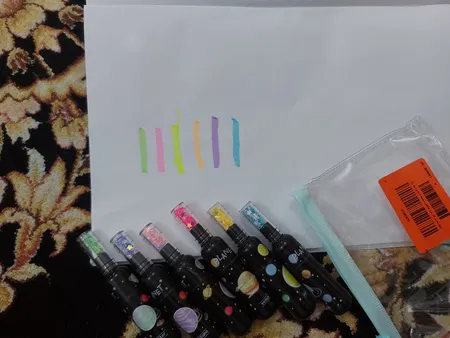 ماژیک علامت گذار طرح کهکشانی مجموعه 6 عددی