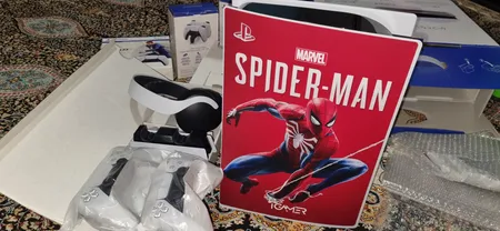 کنسول بازی سونی مدل PlayStation 5 ظرفیت 825 گیگابایت ریجن 1200 آسیا به همراه دسته اضافی و پایه شارژر و هدست