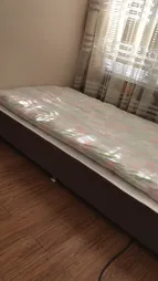 تخت خواب یک نفره آسایش باکس مدل AK147 سایز 200 × 120 سانتی متر